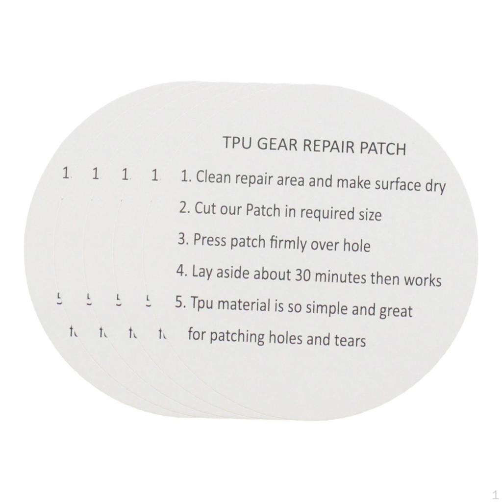 Pool Repair Patches Tent Patch TPU Easy To Use Transparent for Sleeping Bags