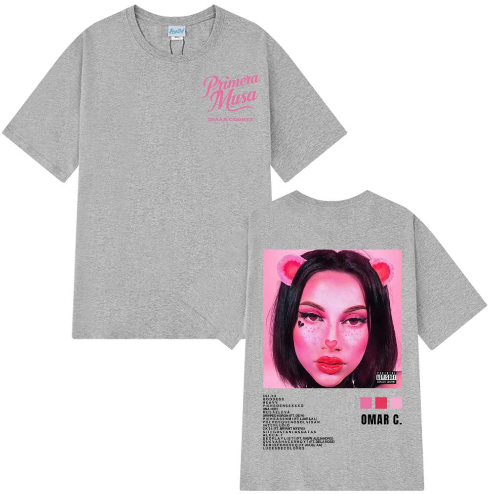 

Rapper Omar Courtz Primera Musa s Album with Pictures, Men s and Women s Fashion Summer Print, 100% Pure Cotton T-shirt 4XL