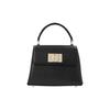 Collection 1927 Sac à bandoulière en cuir à fermoir tournant Sac cabas Mini pour femme Noir