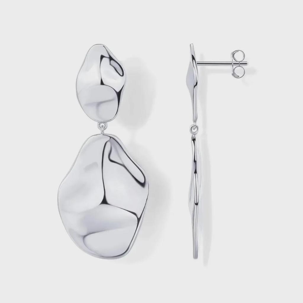 High-End French Style Irregular Earrings for Women - Elegant and Versatile