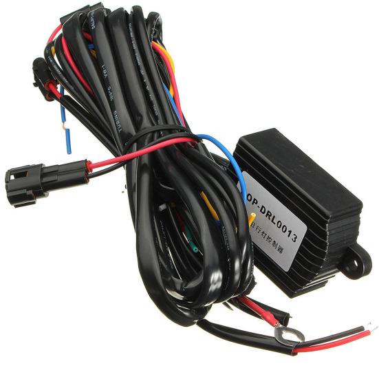 Drl Daytime Running Light Dimmer Dimming Relay Control Switch Harness On-Off