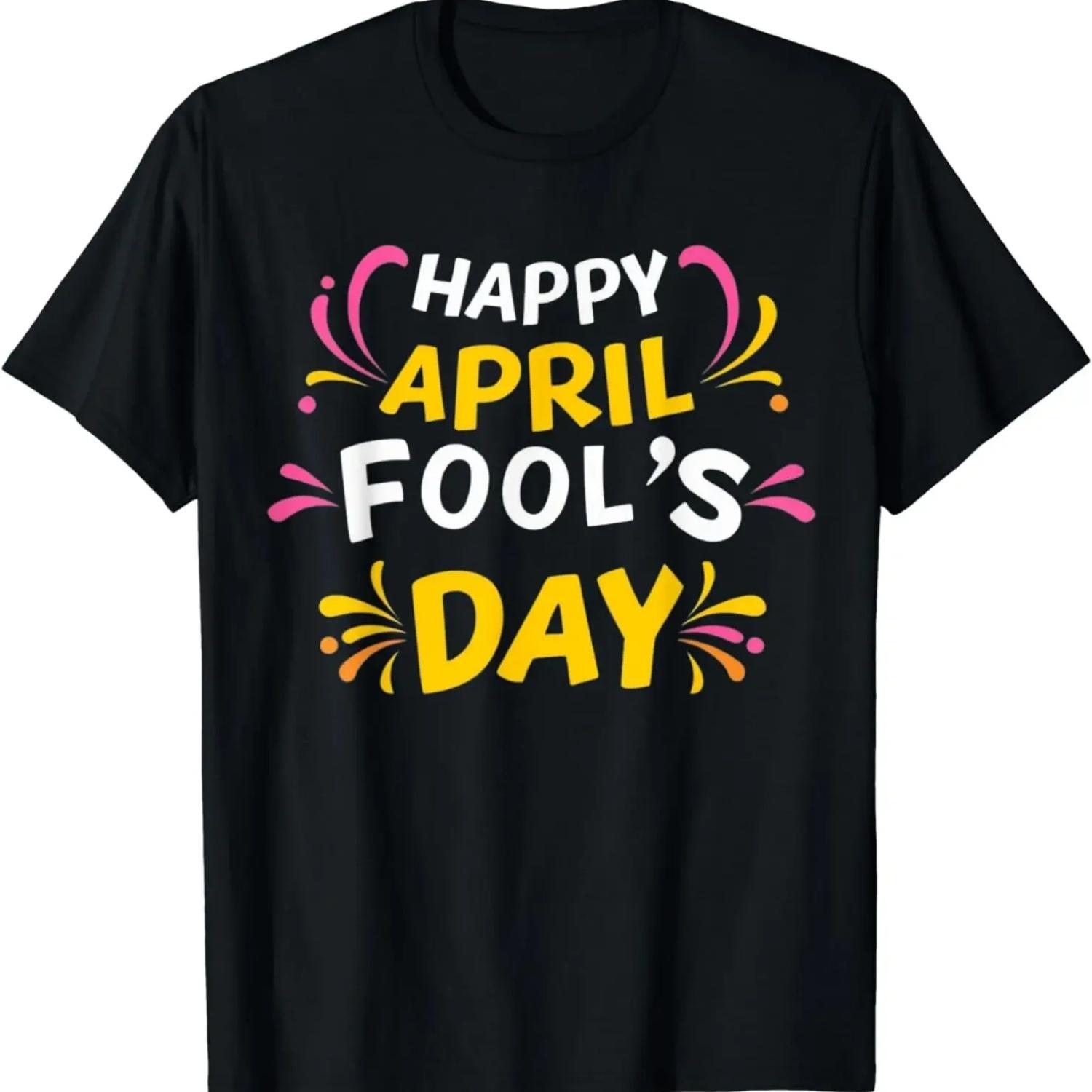 

2025 new model Happy April Fool s Day, April Fools Day 2025 T-Shirt Women Clothing Tops Kawaii Clothes Graphic T Shirts Ropa Muj S чёрный