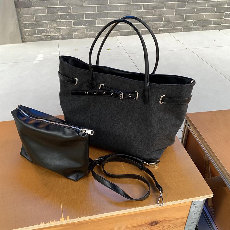 Neue große Kapazität Tote Bag Modische Herbst/Winter Trendige Vielseitige Pendler Single Shoulder Mutter/Kind Tasche Handgehaltene Große Tasche für Damen