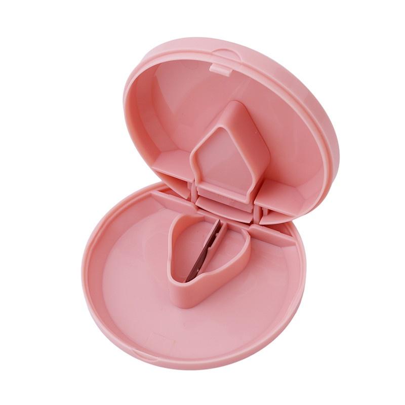 Hanyu 1 Stück tragbare Pille Medizin Crusher Grinder Splitter Tablet Divider Cutter Aufbewahrungsbox