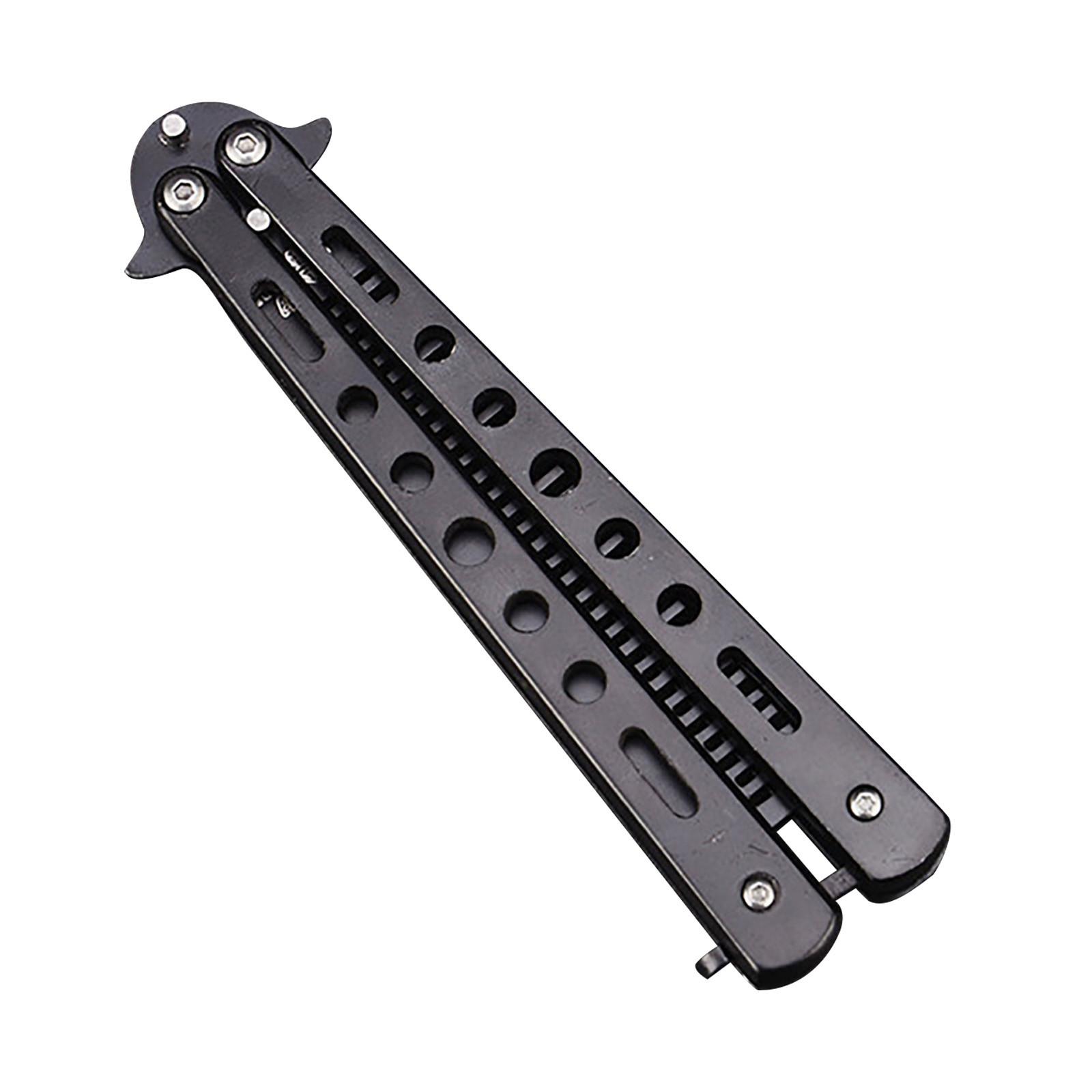 

Расчески-бабочки из нержавеющей стали, складные расчески для тренировок, инструменты для укладки волос для спорта, использования на открытом воздухе чёрный