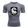 Men's Compression Athletic T-Shirt, Stylish Eagle Head Print