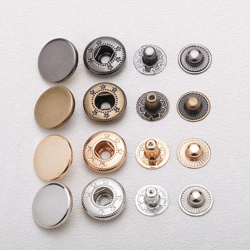 Metal Snap Fasteners 633/831: Copper Male & Female Press Studs for Jackets