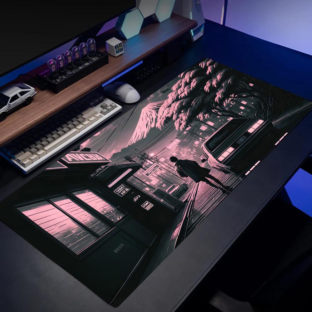 My Car and Fuji Desk Mats Gaming Mats Mousepad Gamer Offices Accessories Mouse Mat Playmat Mouse Carpet Desk Pad Rug Set Up