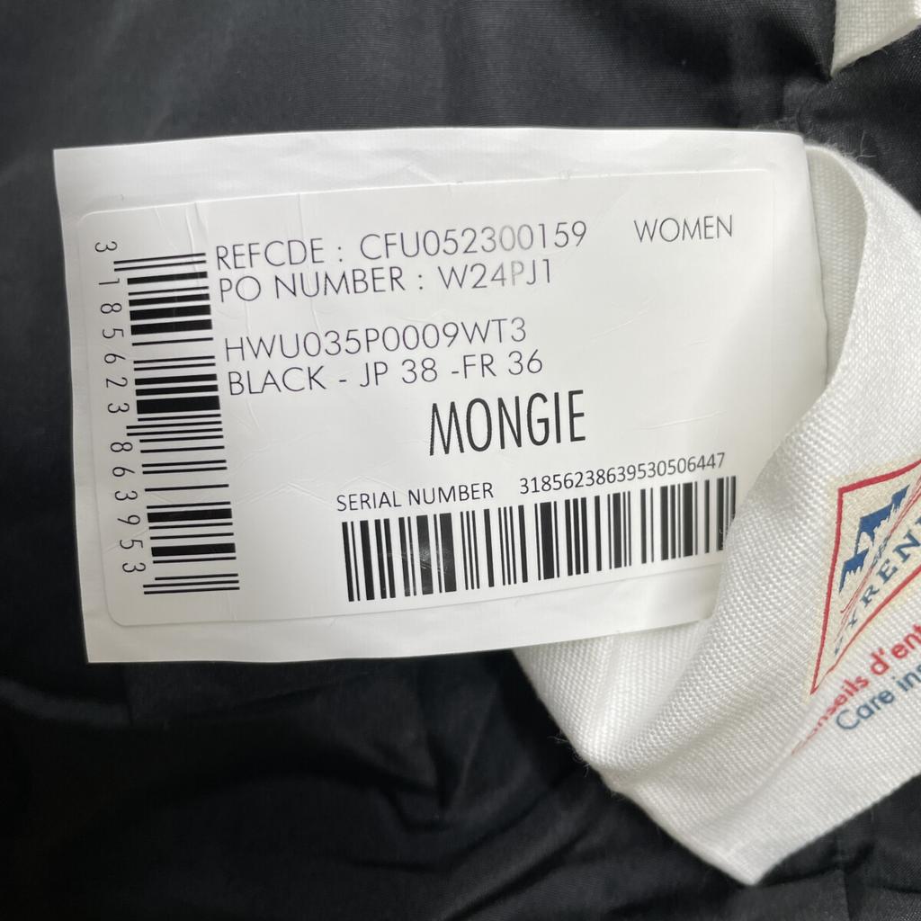 PYRENEX HWU035 Black MONGIE Down Jacket Jacket 38 blackUsed