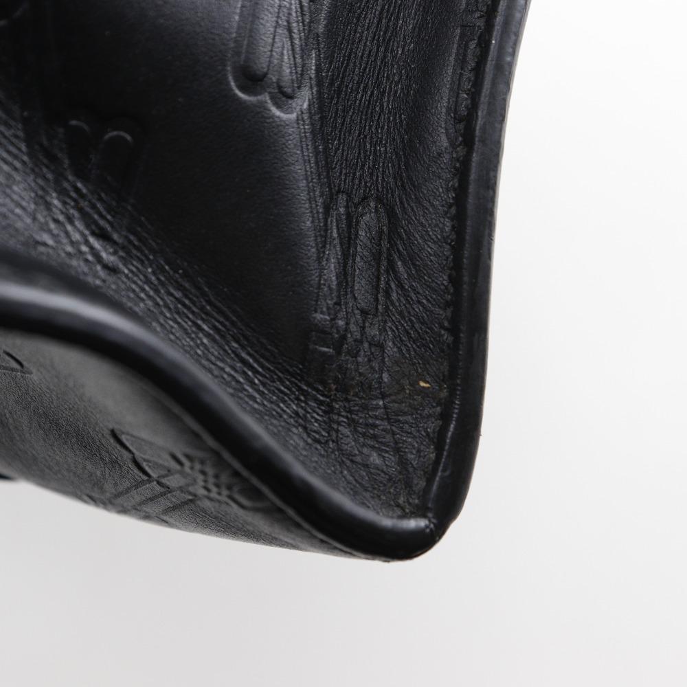 Balenciaga Hardware Handtasche 714187 BB Monogramm schwarzes Leder Unisex Gebraucht