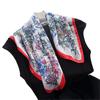 Pastoral butterfly simulation silk printing silk scarf small square scarf high-end shawl sunscreen neck scarf headscarf scarf women