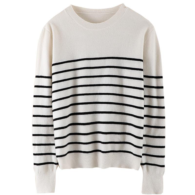 Female Jumper Loose Knitted Sweaters Stripe Baggy Sweater Women Pullover Streetwear Long Sleeve Knitted Tops Plus Size