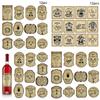 Vintage Wine Halloween Bottle Stickers With Adhesive Labels For Party Decor