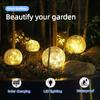 Solar Crackle Glass Jar LED String Lights IP65 Waterproof Warm White Color Fairy Lights Hanging Outdoor Garden Patio Lawn Decor