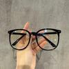 Plate ferrule legs anti-blue light glasses women's tide large frame flat glasses men's optical eyes TR frame new