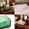 B0KB Transparent Tissue Paper Container Napkin Holder For Bathroom Dining Table