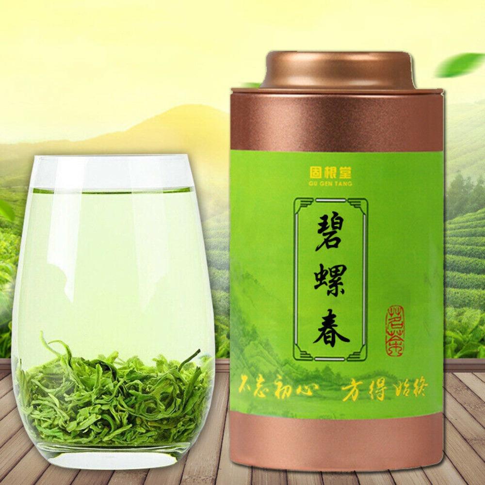 Organic Biluochun Green Tea 125g Can Natural Energy Herbal Drink 01