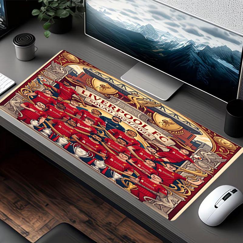 Podložka pod myš s potiskem Liverpool Football Club, pro podložku pod klávesnici, podložka na notebook PC pro kancelářské domácí použití, dekorace stolu, perfektní dárek k narozeninám pro hráče