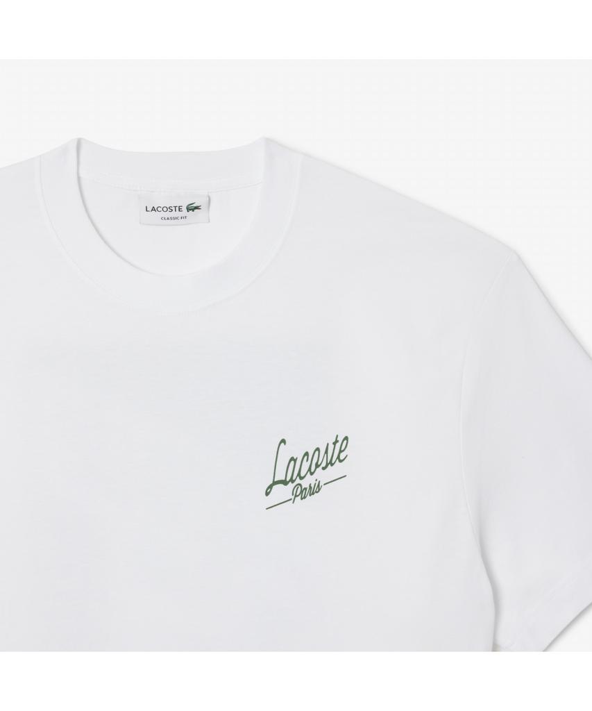 LACOSTE Men'S Back Print Classic Fit Short Sleeve T-Shirt Th5948-55N 001