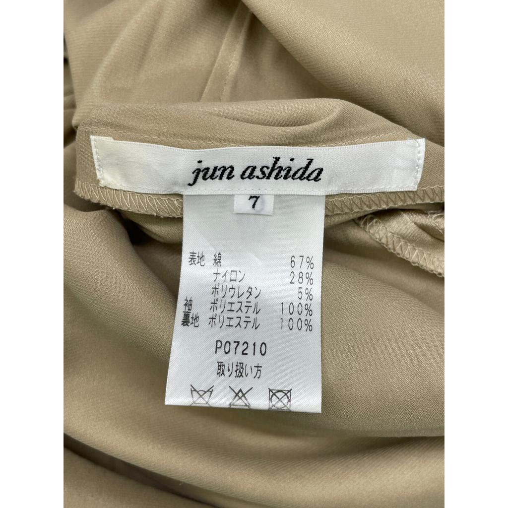 Jun Ashida Black Cotton Blend Lace Sheer Sleeve Dress Dress 7 blackUsed