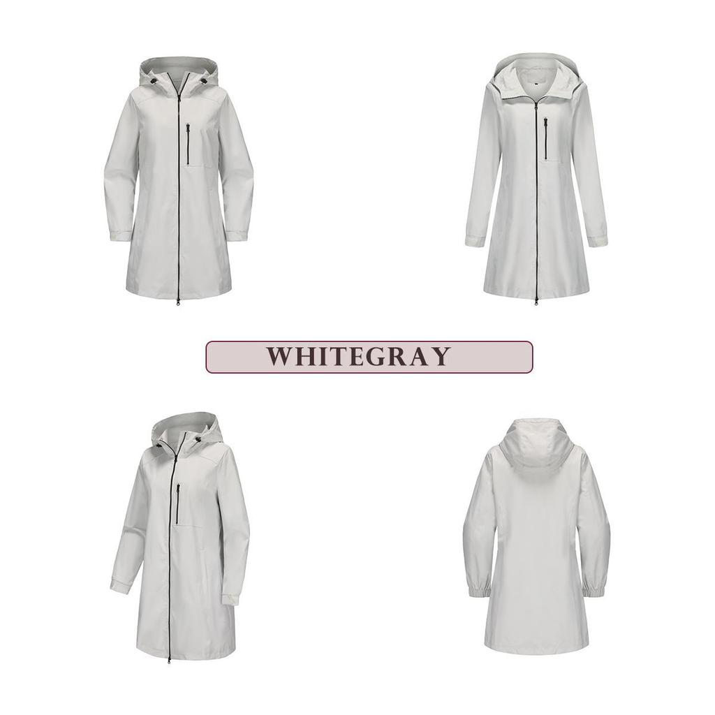 Women's Water-Repellent Windbreaker: Hooded, Long Sleeve, Loose Fit, Perfect for Spring & Autumn Outdoor Sports.