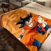 1PC Son Goku  Print Flannel Blanket, High Quality All Seasons, Home Decor, Warmth and Comfort, Perfect for Christmas Gifts