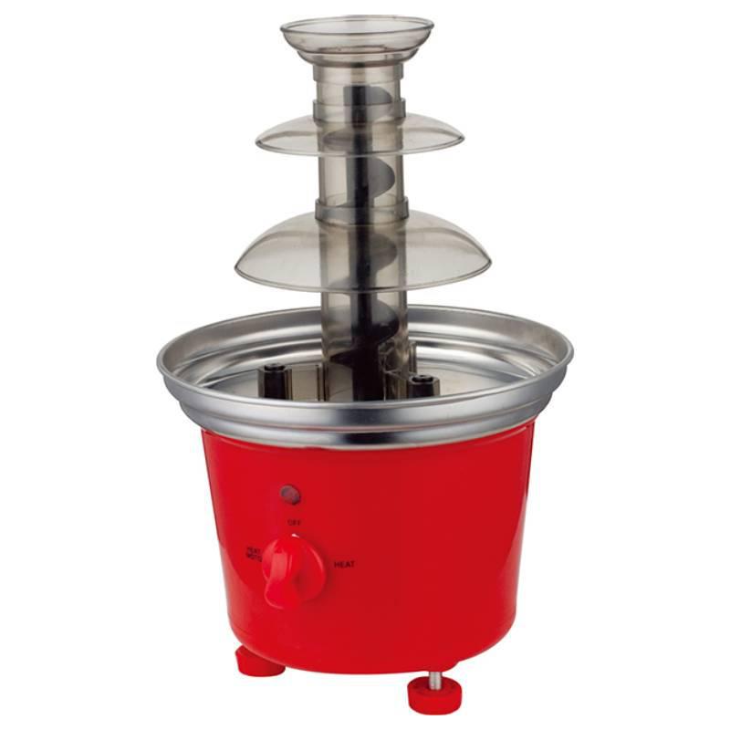 US Plug Stainless Steel Three-Tier Chocolate Fountain Mixer for Home & Parties