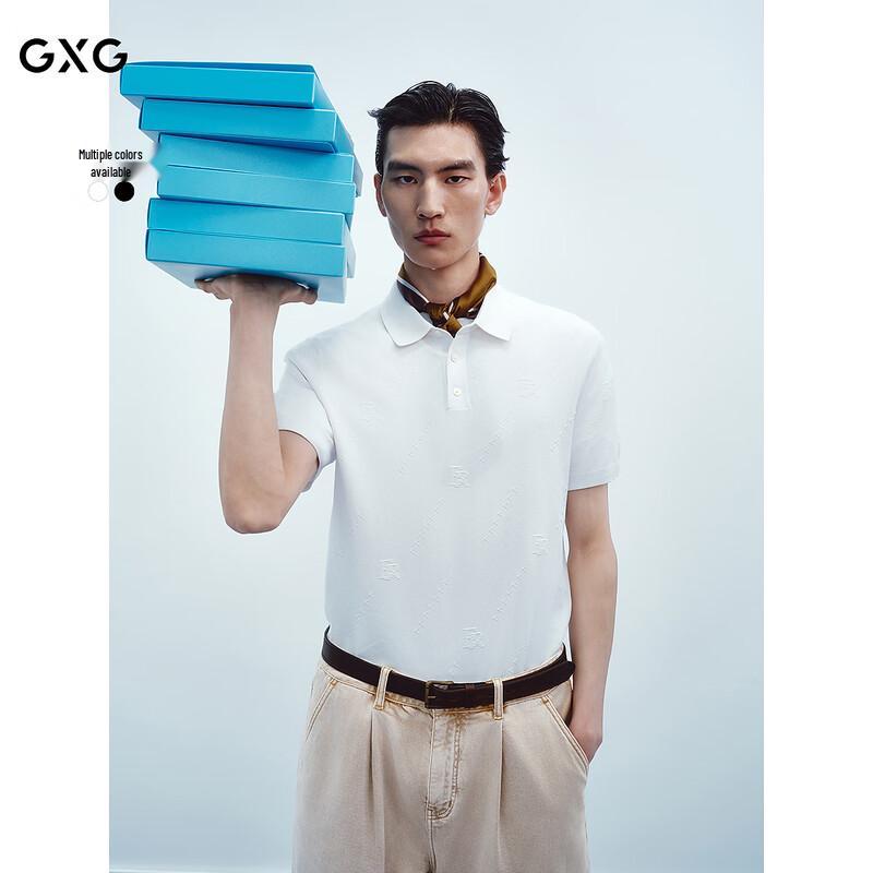GXG Men s Jacquard Pattern Polo Shirt 170 M