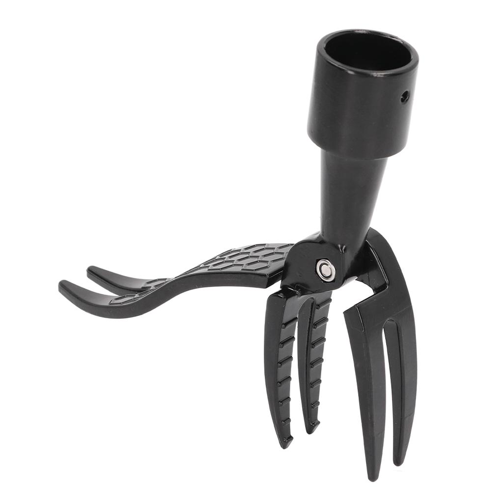 Stand-Up-Unkrautstecher, tragbarer Unkrautstecher aus Aluminiumlegierung, 4 Krallen, rutschfestes Unkrautkopfwerkzeug