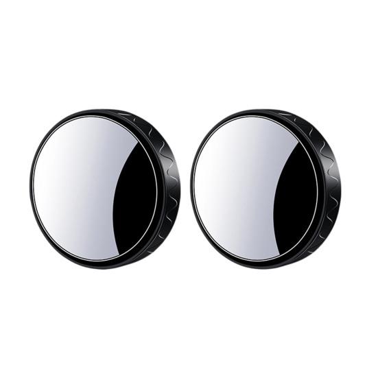 Wide Field of View Mirror 1 Pair Car Rearview Blind Spot Mirror, 360 Degree Adjustable Suction Cup Small Auxiliary Round Convex Glass Angle