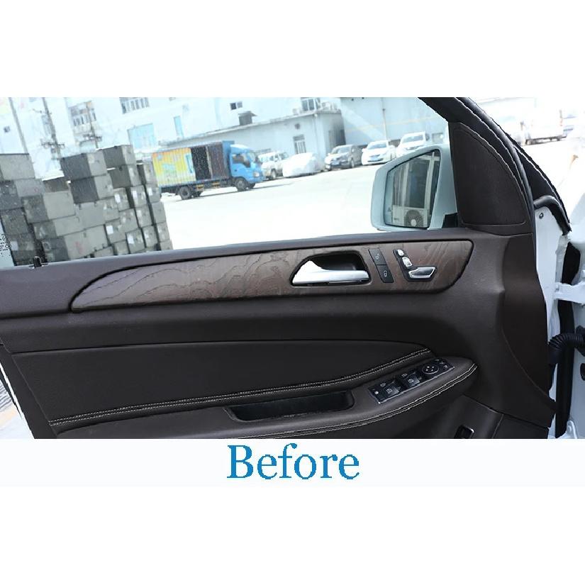 For Mercedes Benz ML GLE GL Class GLS320 400 2012-2019 Car ABS Black Interior Door Decoration Panel Cover Trim Accessories
