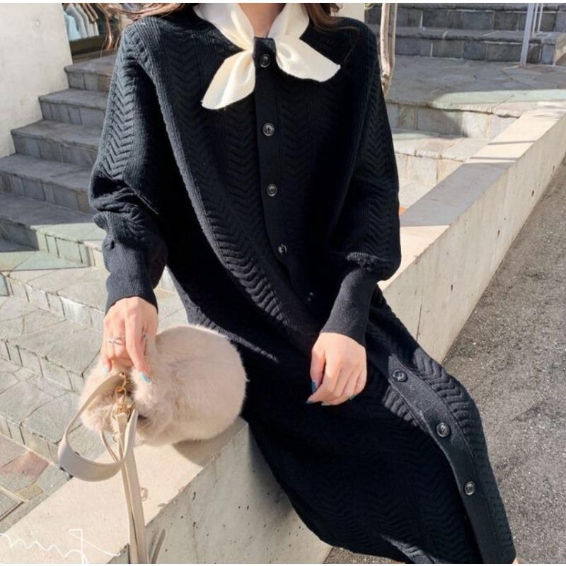 Christmas dress spring new design sense niche New Year bottoming knitted skirt
