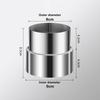 Stainless Steel Ventilation Pipe Fittings Multiple Sizes Ducting Connector