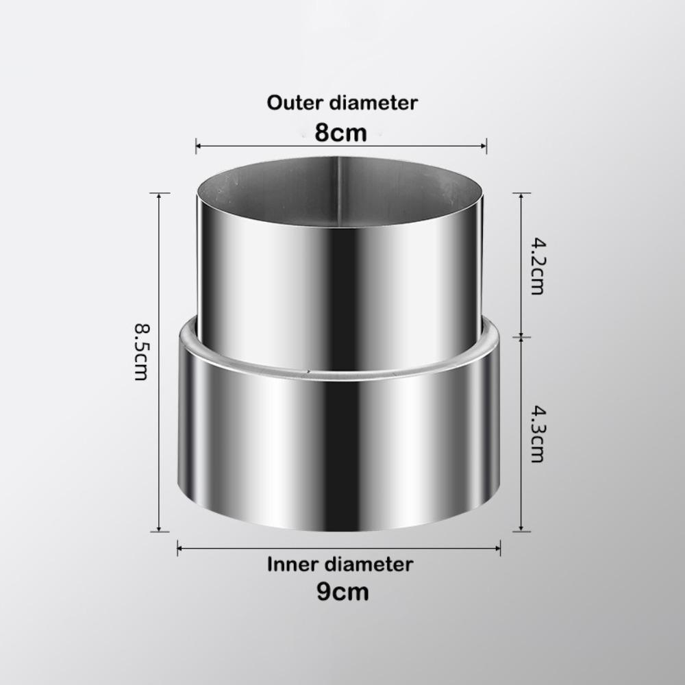Stainless Steel Ventilation Pipe Fittings Multiple Sizes Ducting Connector
