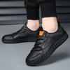 Trendy Men's Casual Leather Shoes Minimalist and Versatile Design Style Daily Office Outdoor Party Comfortable Walking Shoes