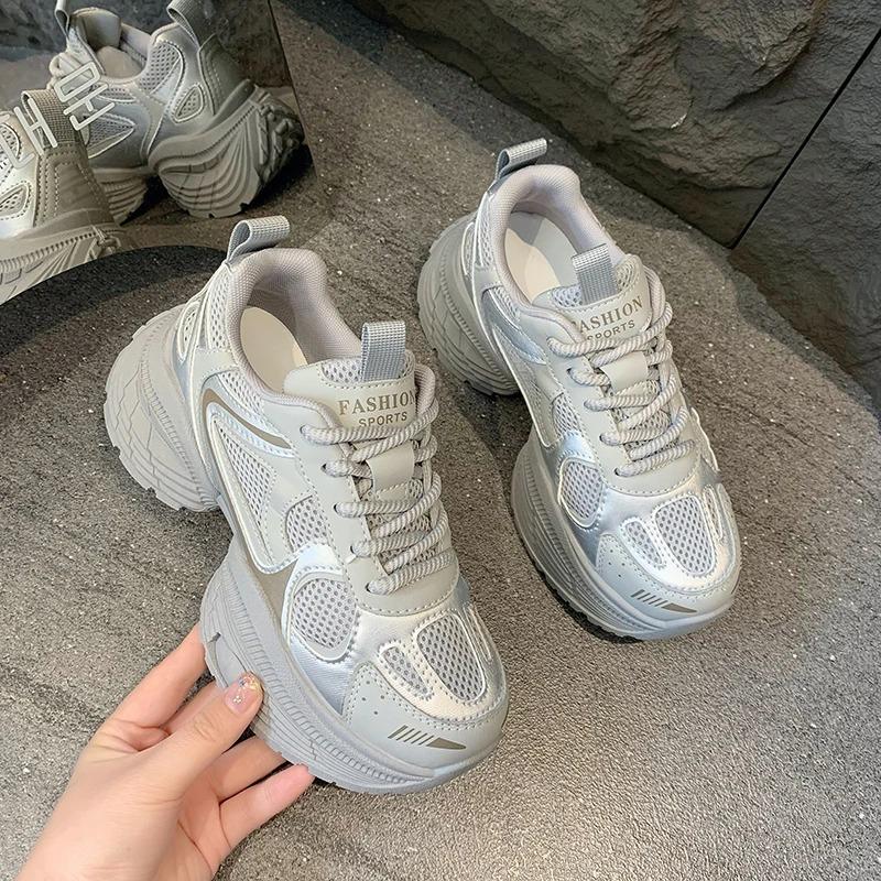 New Women's Casual Shoes Women Breathable Fashion Vulcanize Woman Sneakers Sport Walking Running Platform Flats Shoes