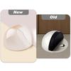 1-4pcs Transparent Door Stopper Self Adhesive Door Holder Catch Floor Mounted Door Stop for Protection of Wall and Furniture