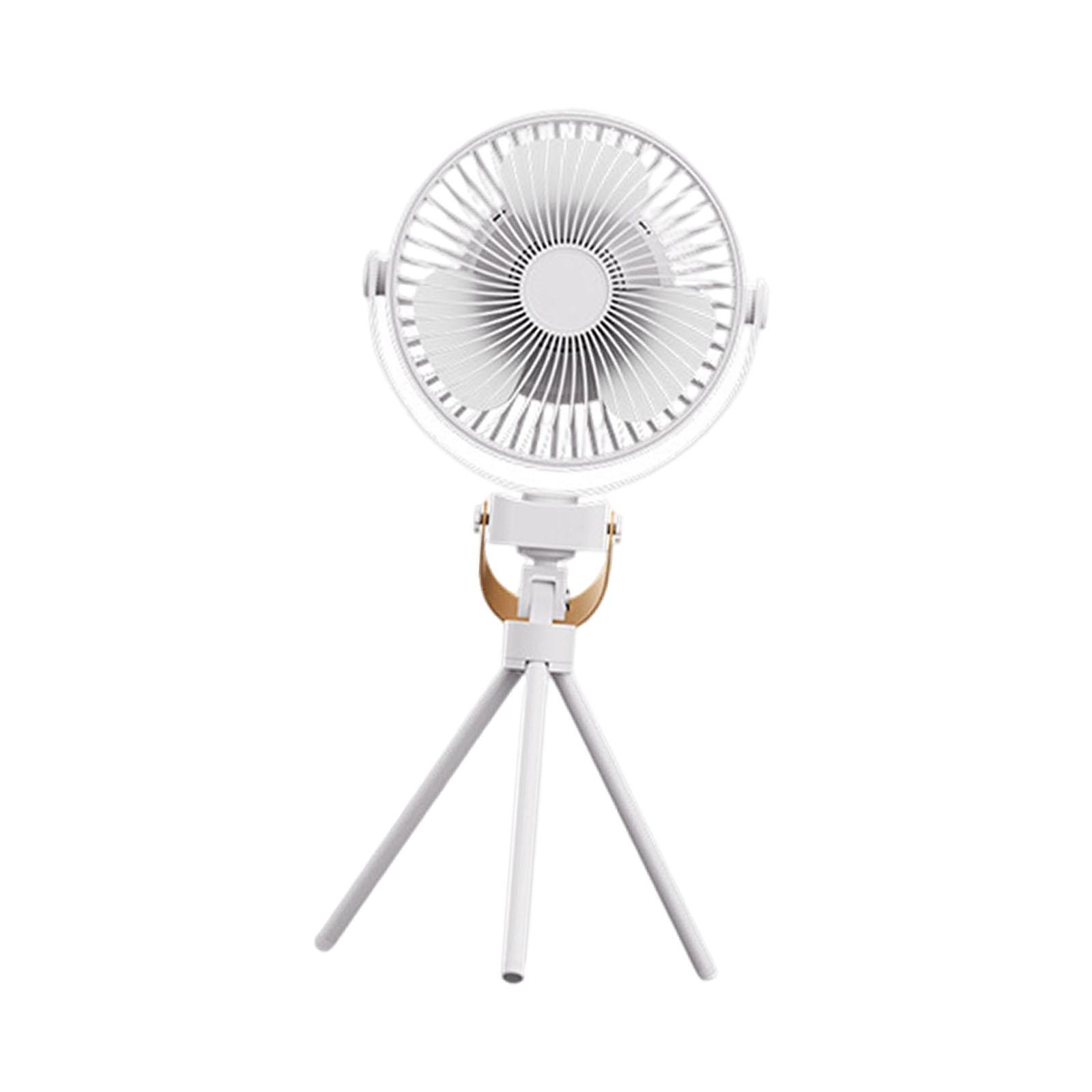 

Portable Camping Fan Desktop Fan 360° Rotate Tent Fan Powerful Wind Foldable белый