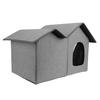 Cat House Large Space Water Resistant Closed Design Comfortable Portable Foldable Cat   for Indoor Pets
