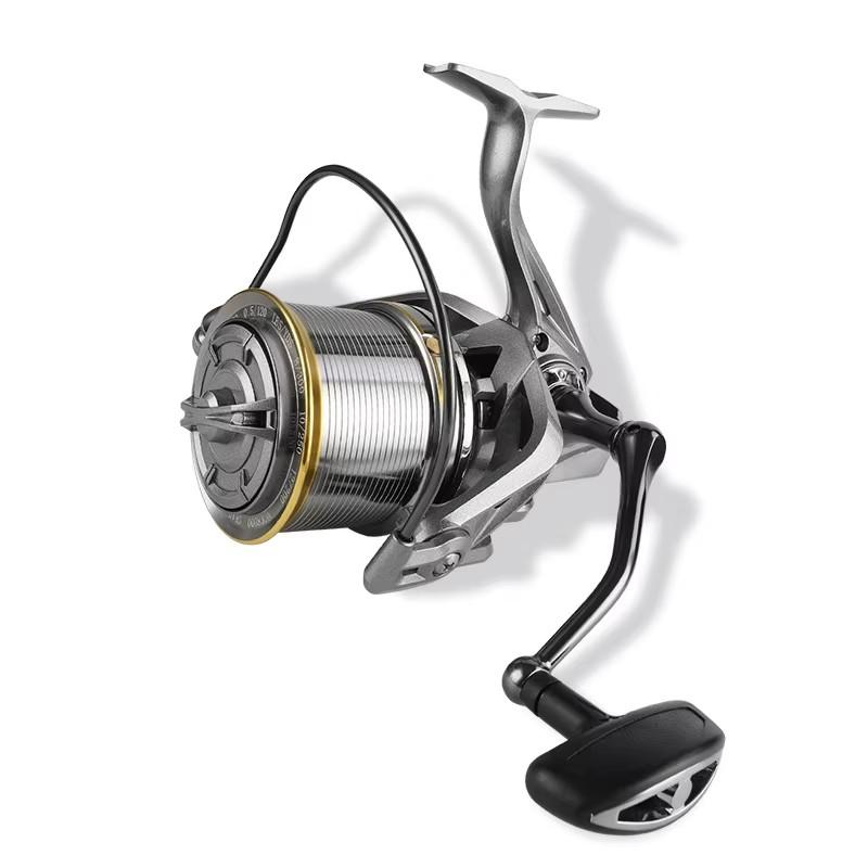NGK 8000 Metal Saltwater Fishing Reel Double Loading Spinning Reels Right Hand Bait 4.8:1 Gear Ratio Carp Fishing Tackle