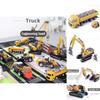 Classic Simulation Alloy Engineering Car Model Toy Set For Kids With Excavator