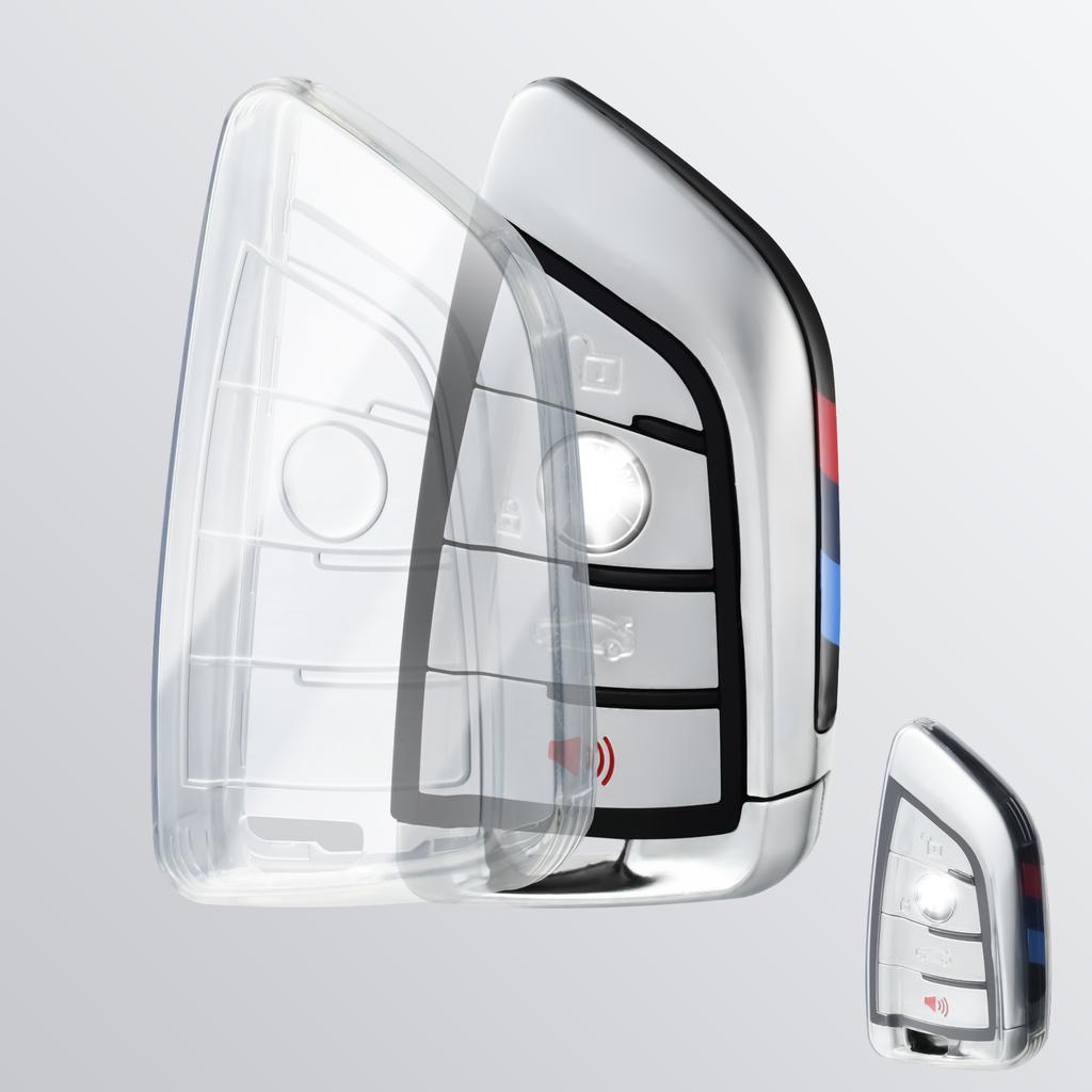 Tpu Transparent Car Key Fob Case Cover For Bmw X1 X3 X4 X5 X6 X7 Series 1 3 5 7 F15 F16 F48 E53 E70 E39 F10 F20 F30 G20 G30