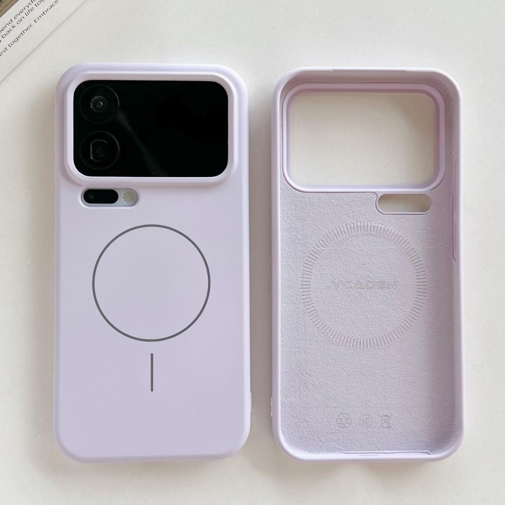 Flüssigsilikon für Magsafe Wireless Ladehülle für Xiaomi Mi 17 Pro Max 15 14 13 Ultra Redmi K60 K70 K80 K90 Stoßfeste Hülle