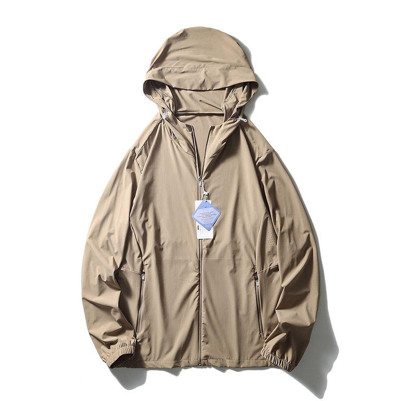 Ultra-Thin Breathable Ice Silk Cool Sun Protection Clothing for Men, Uv Protection Summer Fishing Jacket, Foreign Trade Men's Skin Jacket