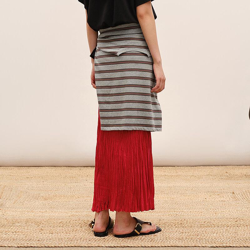 LESS 2026 Summer Straight Long Skirt