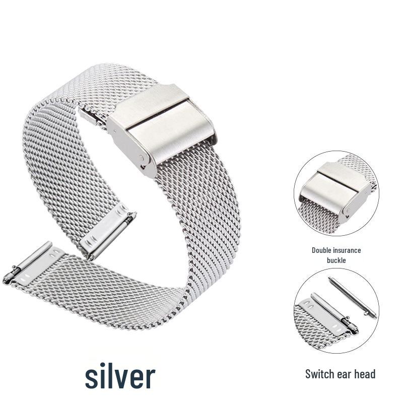 

Универсальный миланский ремешок из нержавеющей стали для смарт-часов Apple, Samsung, Huawei и iWatch. 14*14mm