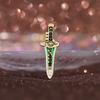 Cartoon Modern Dragon Dagger Brooch Vibrant Alloy Pin Dynamic Decorative Wear Everyone For