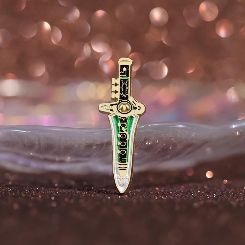 Cartoon Modern Dragon Dagger Brooch Vibrant Alloy Pin Dynamic Decorative Wear Everyone For