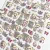 Entzückende Kriegerin Mädchen 3D Präge Nagellack & Handy Aufkleber - Japanischer Cartoon Stil