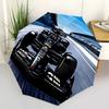 1pc Formula One Fashionable Auto Opening/Closing Folding Umbrella with 8 Bones, Windproof Portable, Daily Use038